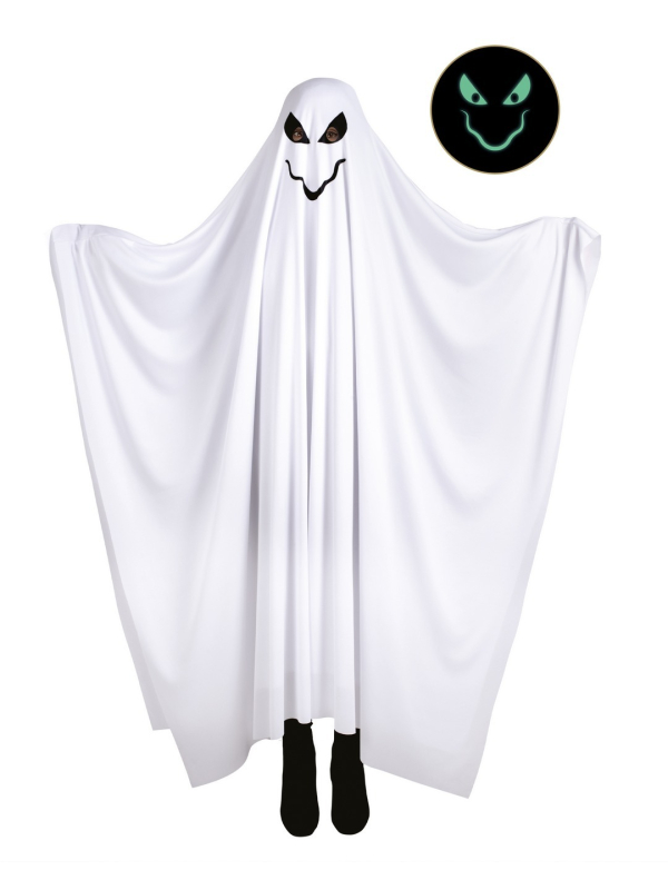 Déguisement fantôme phosphorescent adulte – Tunique intégrale