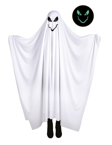 Déguisement fantôme phosphorescent adulte – Tunique intégrale