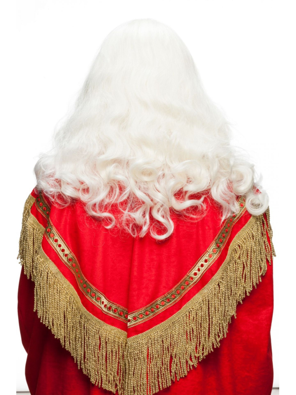 Ensemble Père Noël haute qualité avec perruque, barbe et moustache dos