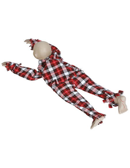 Automate enfant zombie rampant Halloween 90 cm – mouvement, son et yeux lumineux