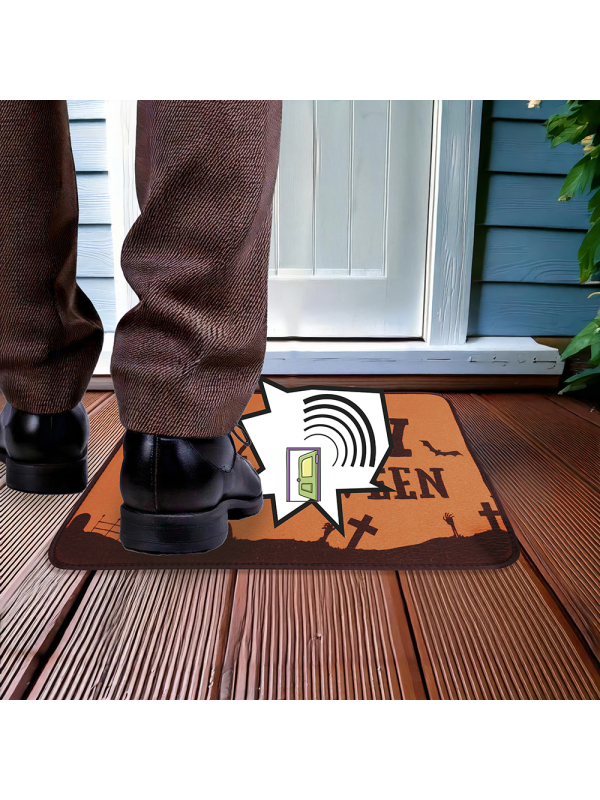 Tapis sonore Halloween à placer sous un paillasson – 34 x 25 cm