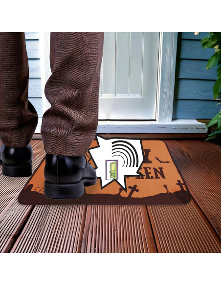 Tapis sonore Halloween à placer sous un paillasson – 34 x 25 cm
