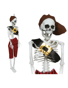 Squelette pirate à suspendre Halloween – 40 cm 2