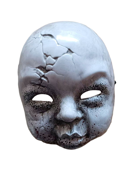 Masque bébé effrayant fissuré pour adulte
