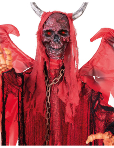 Automate diable ailé Halloween 180 cm – Animé, sonore et lumineux 2