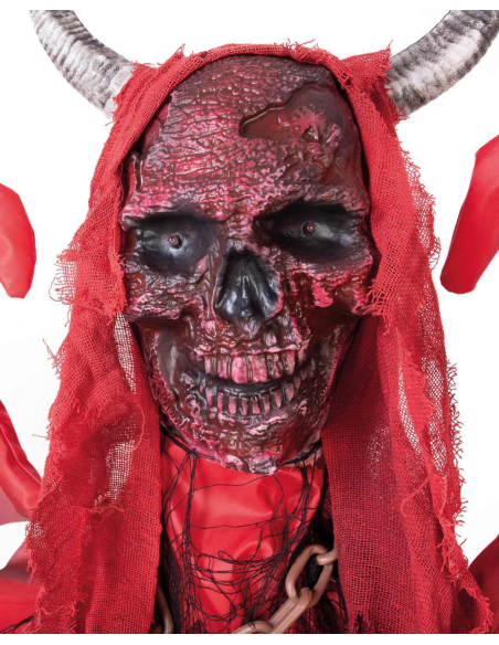 Automate diable ailé Halloween 180 cm – Animé, sonore et lumineux