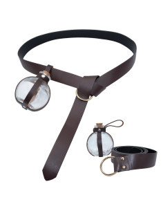 Ceinture de magicien avec fiole en verre – accessoire Halloween