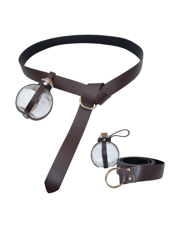 Ceinture de magicien avec fiole en verre – accessoire Halloween
