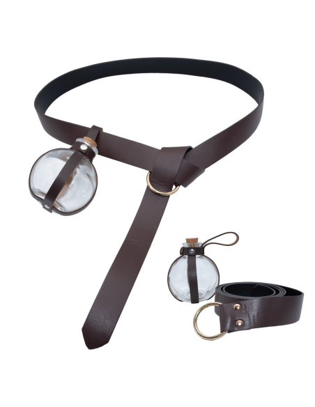 Ceinture de magicien avec fiole en verre – accessoire Halloween