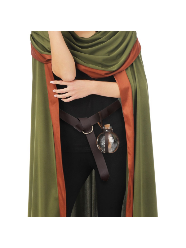 Ceinture de magicien avec fiole en verre – accessoire Halloween