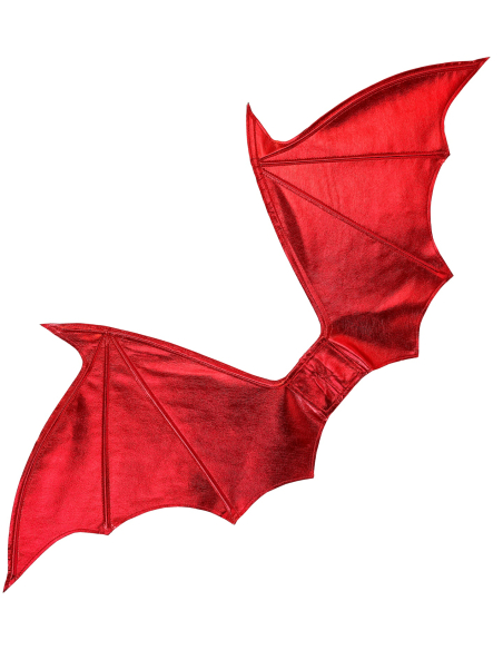 Ailes de diable rouges Halloween – modelables 84 x 36 cm