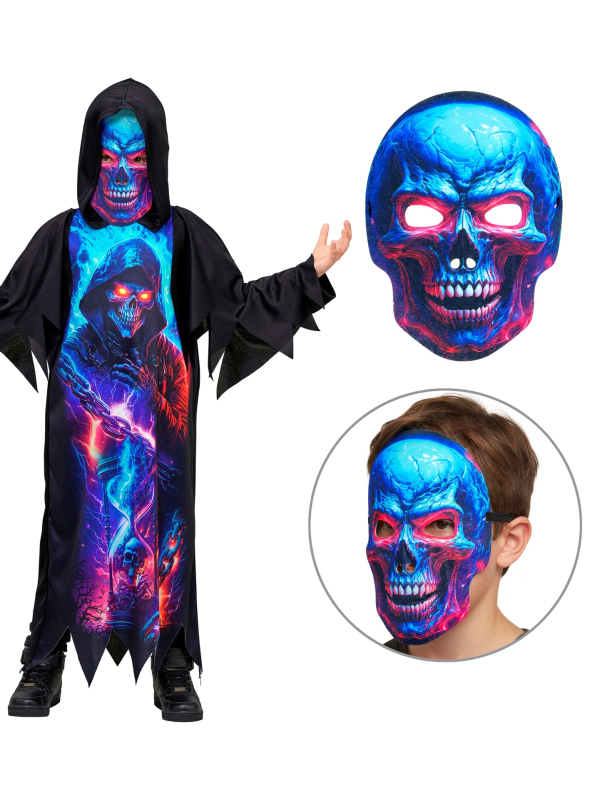Déguisement Faucheuse fluorescente enfant – Halloween 5 à 13 ans