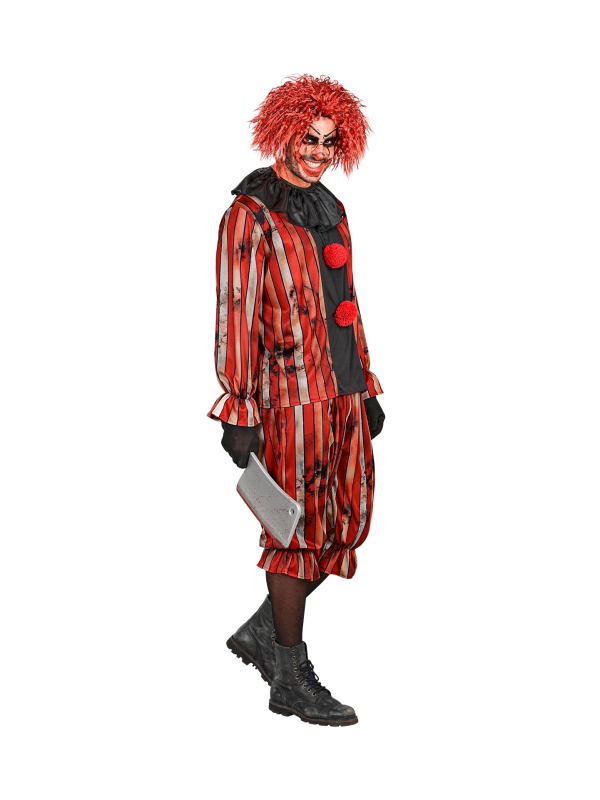 Déguisement clown maléfique homme – rouge et noir