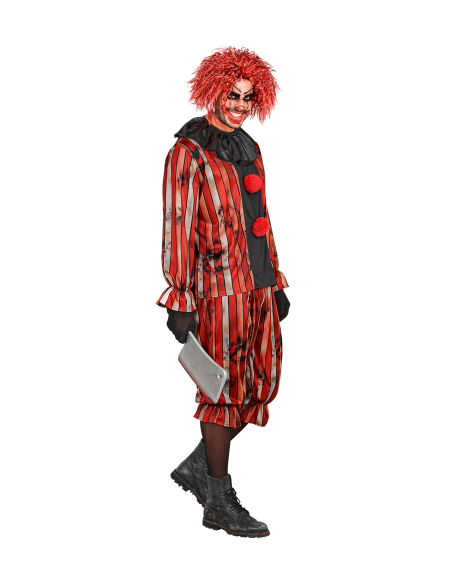 Déguisement clown maléfique homme – rouge et noir