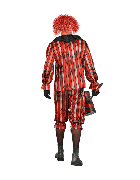 Déguisement clown maléfique homme – rouge et noir