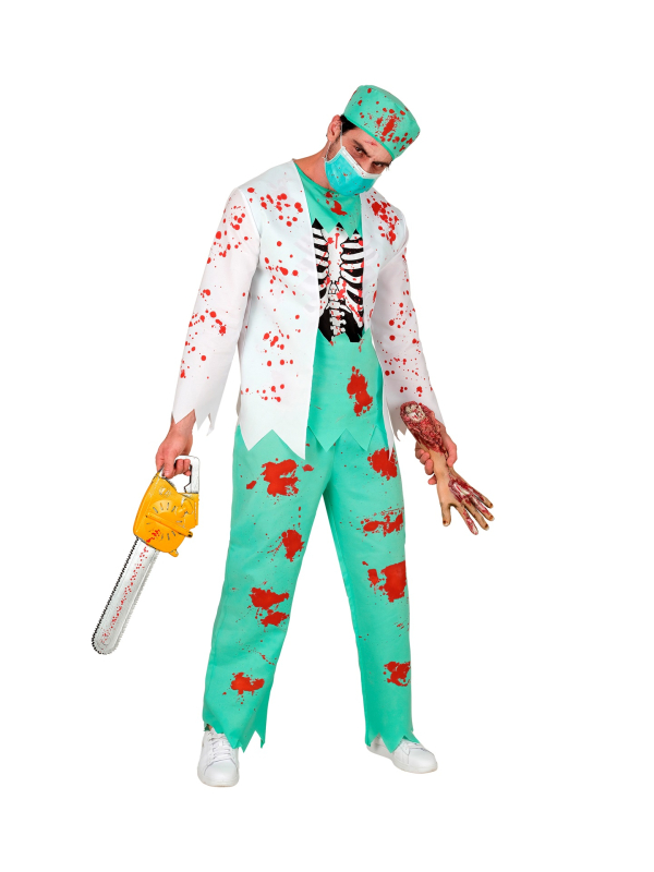 Déguisement médecin zombie homme – costume ensanglanté Halloween