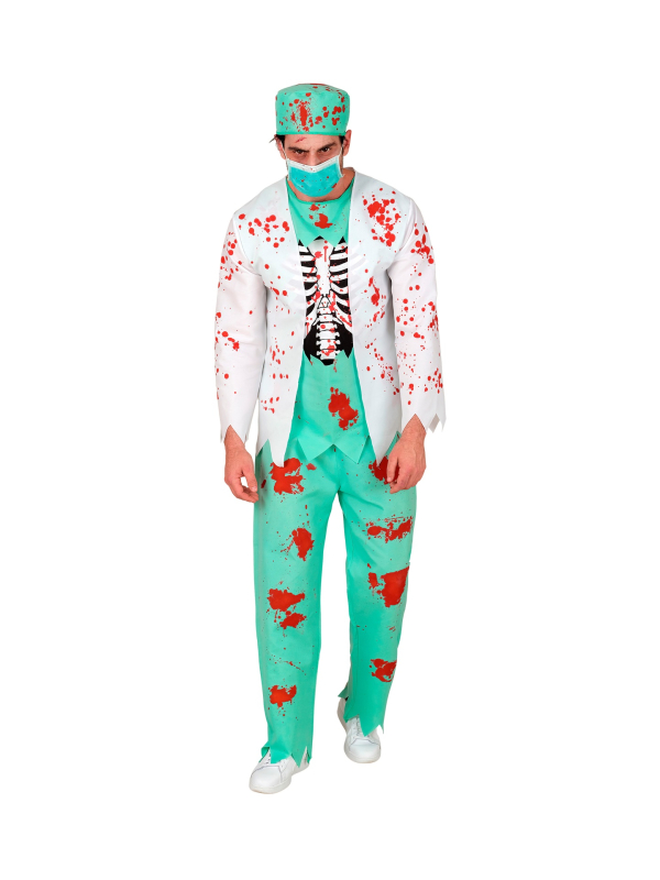 Déguisement médecin zombie homme – costume ensanglanté Halloween