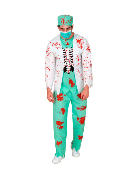 Déguisement médecin zombie homme – costume ensanglanté Halloween