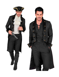 Manteau victorien homme noir – redingote gothique et steampunk