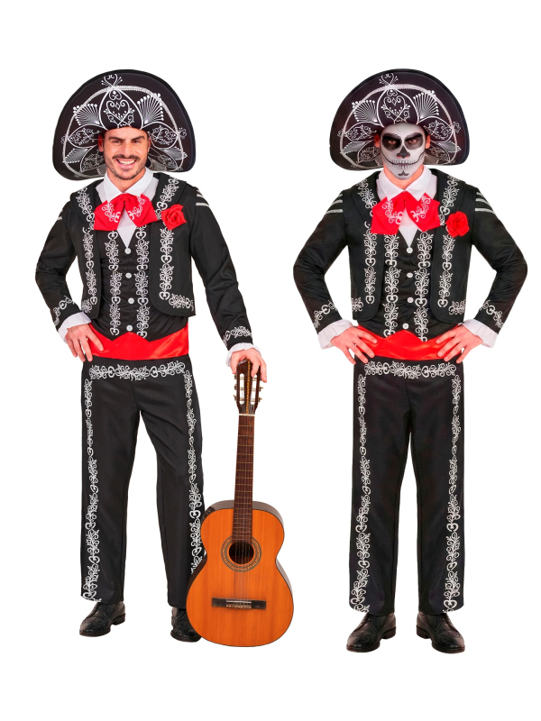 Déguisement mariachi Jour des Morts homme – sombrero inclus