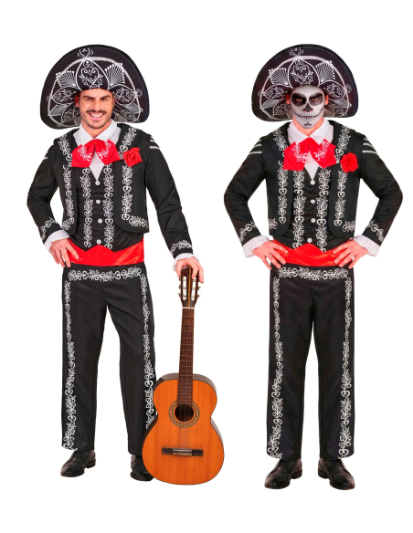 Déguisement mariachi Jour des Morts homme – sombrero inclus
