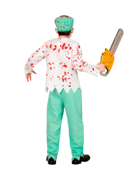 Déguisement médecin zombie enfant – costume ensanglanté 4 à 16 ans