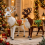 Automate renne de Noël majestueux animé et musical – Marron ou Blanc