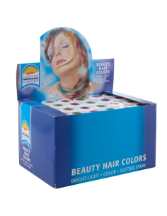 Lot de 24 sprays pailletés cheveux et corps – 6 couleurs 2