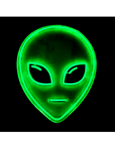 Lumière néon Alien verte 40 x 50 cm – Décoration lumineuse