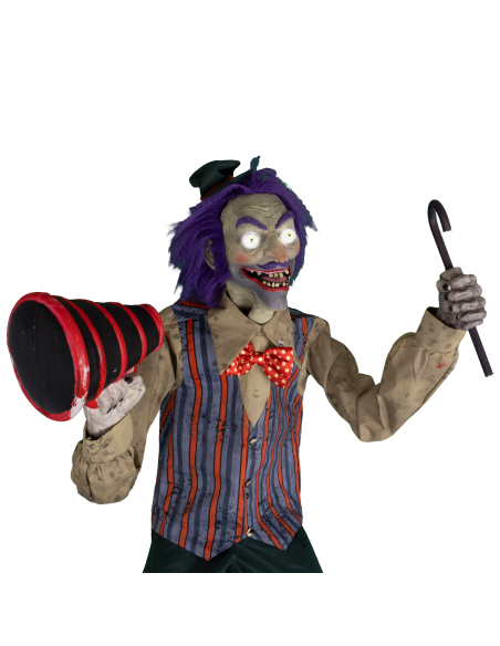Automate Rabatteur de Cirque Animé 225 cm – Speakin’ Spencer Animatronique Halloween