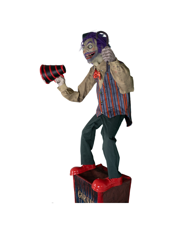 Automate Rabatteur de Cirque Animé 225 cm – Speakin’ Spencer Animatronique Halloween