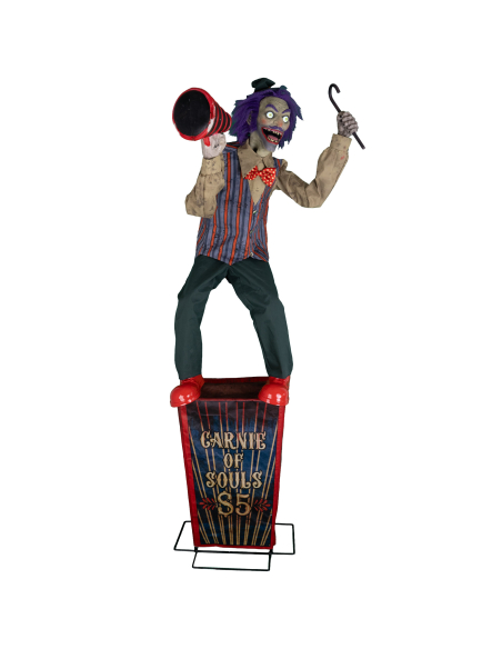 Automate Rabatteur de Cirque Animé 225 cm – Speakin’ Spencer Animatronique Halloween