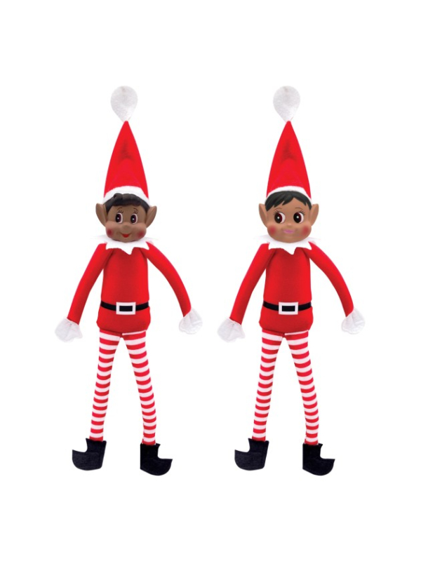 Lutin farceur de Noël 38 cm – 2 modèles assortis