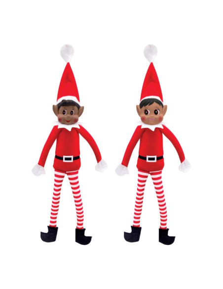 Lutin farceur de Noël 38 cm – 2 modèles assortis