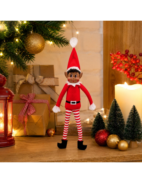 Lutin farceur de Noël 38 cm – 2 modèles assortis