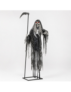 Automate Faucheuse Volante sur Socle Métallique – Décoration Halloween Effrayante 2