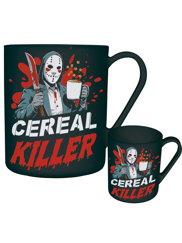 Tasse Cereal Killer en PVC – décoration de table Halloween