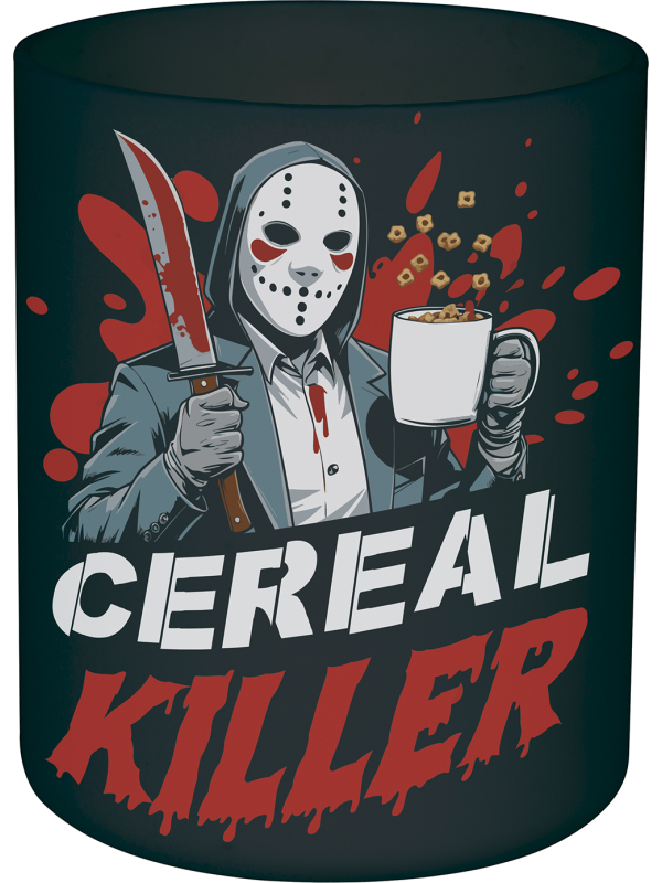 Tasse Cereal Killer en PVC – décoration de table Halloween