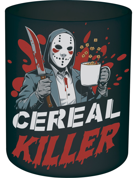 Tasse Cereal Killer en PVC – décoration de table Halloween