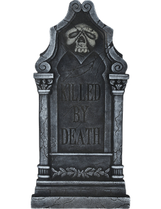 Pierre tombale Halloween gothique “Killed by Death” – 90 x 45 cm 2