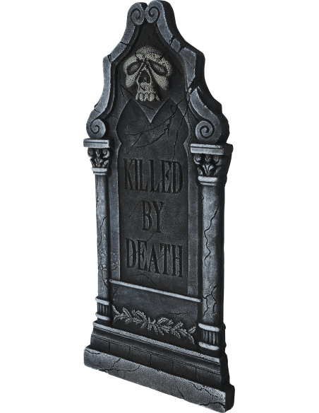 Pierre tombale Halloween gothique “Killed by Death” – 90 x 45 cm
