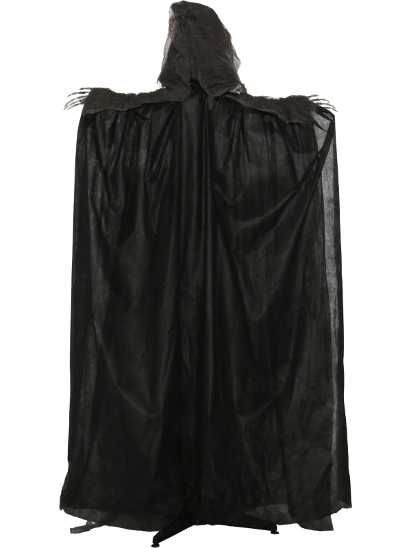 Squelette Halloween sur pied lumineux et sonore – 175 cm