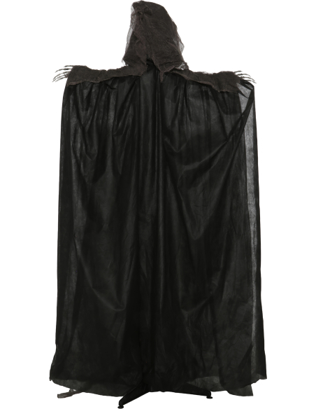Squelette Halloween sur pied lumineux et sonore – 175 cm