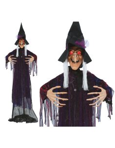 Automate Halloween sorcière maléfique sur pied – 180 cm