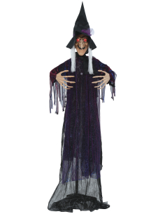 Automate Halloween sorcière maléfique sur pied – 180 cm 2