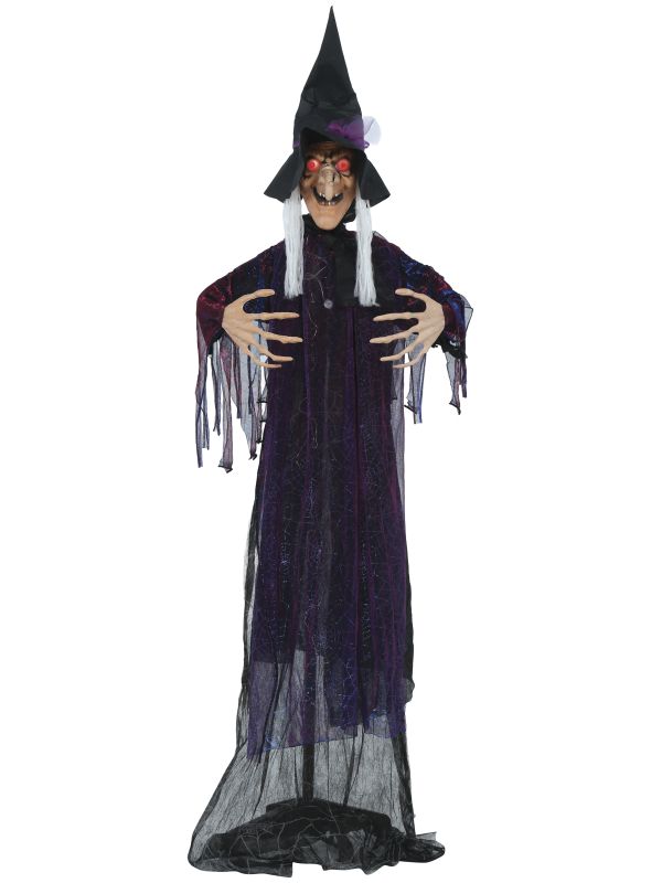 Automate Halloween sorcière maléfique sur pied – 180 cm