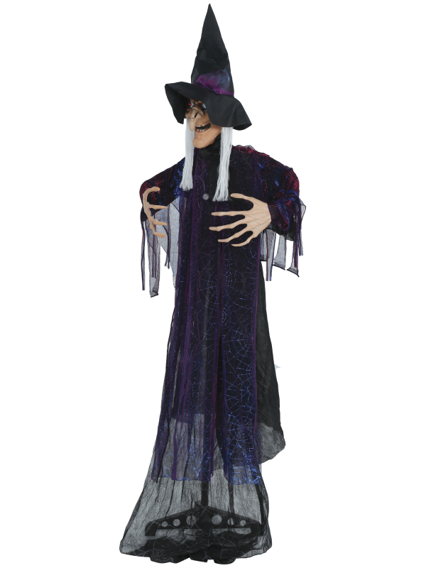 Automate Halloween sorcière maléfique sur pied – 180 cm