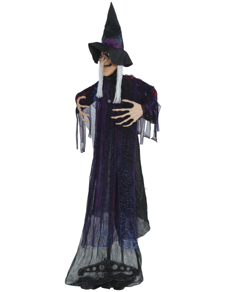 Automate Halloween sorcière maléfique sur pied – 180 cm