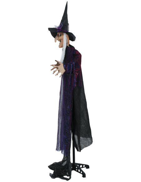 Automate Halloween sorcière maléfique sur pied – 180 cm