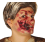 Cicatrice demi-bouche en latex effet blessure